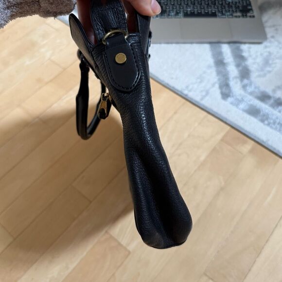 Rag & Bone Black Medium Pilot Pebbled Lambskin Leather Bag - Picture 6 of 16